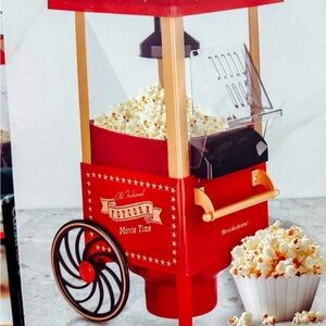 Brookstone Vintage Red Popcorn Cart